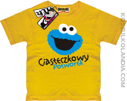Ciasteczkowy Potworek - koszulka dziecięca - żółty