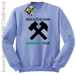 Niech żyje nam górniczy stan - Bluza męska standard bez kaptura błękit 