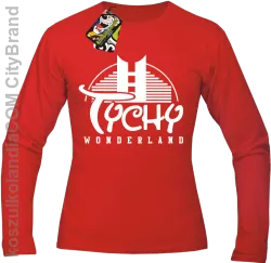 TYCHY Wonderland - Longsleeve męski czerwony 