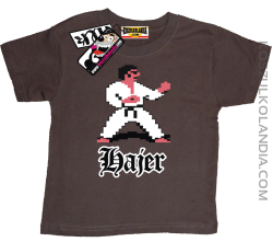 Hajer Karate - koszulka dziecięca - brązowy