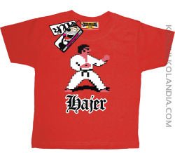 Hajer Karate - koszulka dziecięca - czerwony
