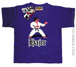 Hajer Karate - koszulka dziecięca - fioletowy