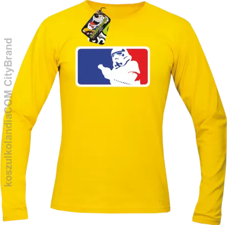 Szturmowiec NBA Parody - Longsleeve męski żółty 