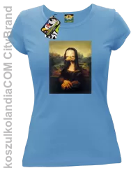 MonaLisa Mother Ducker - Koszulka damska błękit 