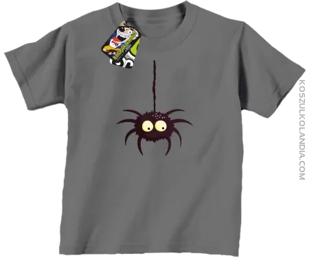 Zwisający Pająk Halloweenowy - koszulka dziecięca 