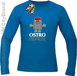 OSTRO pieprzę - Longsleeve męski niebieski