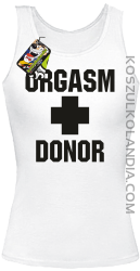 Orgasm Donor - Top damski biały 
