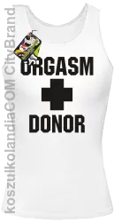 Orgasm Donor - Top damski biały 