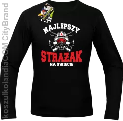 Najlepszy Strażak na świecie Fire Helmet - Longsleeve męski czarny 