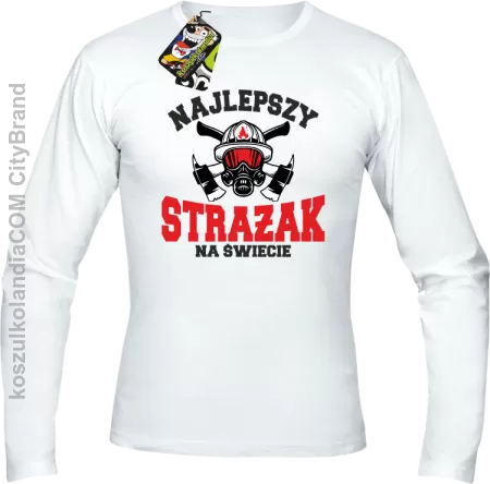 Najlepszy Strażak na świecie Fire Helmet - Longsleeve męski 