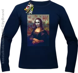 Mona Lisa Hello Jocker - Longsleeve męski granat