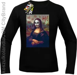 Mona Lisa Hello Jocker - Longsleeve męski czarny 