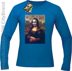 Mona Lisa Hello Jocker - Longsleeve męski niebieski 