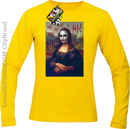 Mona Lisa Hello Jocker - Longsleeve męski żółty 