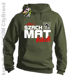 No i szach mat bitch - Bluza męska z kapturem khaki