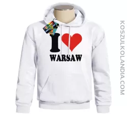 I LOVE WARSAW - bluza z nadrukiem 2 Bluzy z nadrukiem nadruk