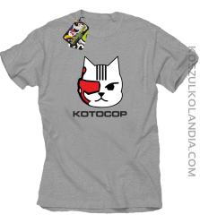 KOTOCOP - Koszulka męska  melanż 