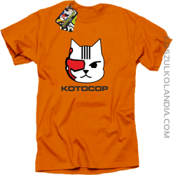 KOTOCOP - Koszulka męska  pomarańczowa 
