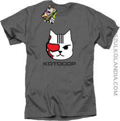 KOTOCOP - Koszulka męska  szara 