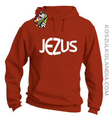 JEZUS Jesus christ symbolic - Bluza z kapturem - Pomarańczowy