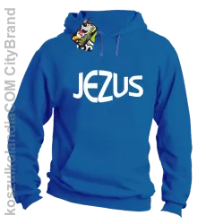 JEZUS Jesus christ symbolic - Bluza z kapturem - Niebieski