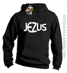 JEZUS Jesus christ symbolic - Bluza z kapturem - Czarny