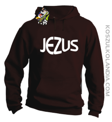 JEZUS Jesus christ symbolic - Bluza z kapturem - Brązowy