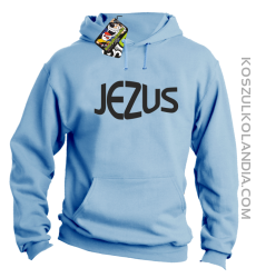 JEZUS Jesus christ symbolic - Bluza z kapturem - Błękitny