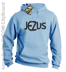 JEZUS Jesus christ symbolic - Bluza z kapturem - Błękitny