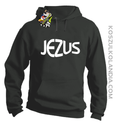 JEZUS Jesus christ symbolic - Bluza z kapturem - Szary