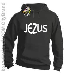 JEZUS Jesus christ symbolic - Bluza z kapturem - Szary