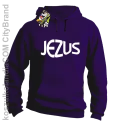 JEZUS Jesus christ symbolic - Bluza z kapturem - Fioletowy