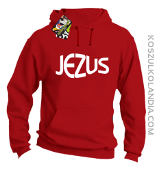 JEZUS Jesus christ symbolic - Bluza z kapturem - Czerwony