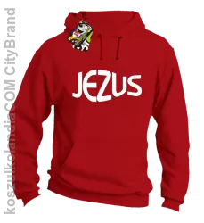 JEZUS Jesus christ symbolic - Bluza z kapturem - Czerwony