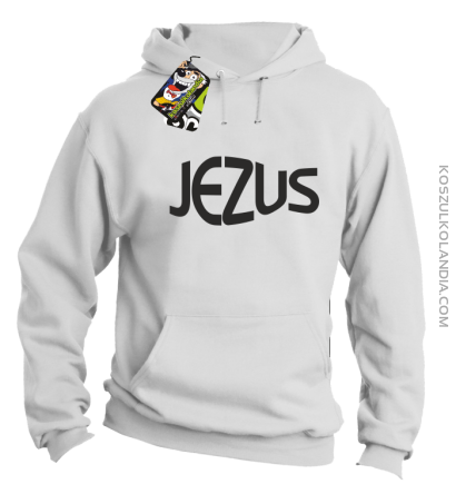 JEZUS Jesus christ symbolic - Bluza z kapturem - Biały