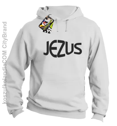 JEZUS Jesus christ symbolic - Bluza z kapturem - Biały