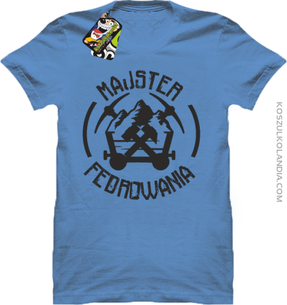 Majster fedrowania - Koszulka męska błękit 
