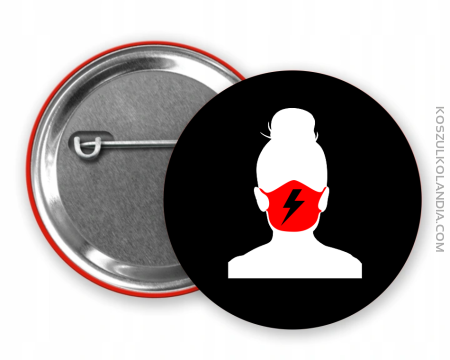 Piekło Kobiet symbol - przypinka button