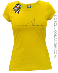 Koci Elektrokardiograf - Koszulka damska żółta 