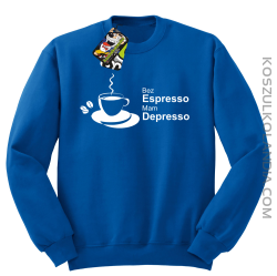 Bez Espresso Mam Depresso - Bluza STANDARD royal