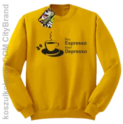 Bez Espresso Mam Depresso - Bluza STANDARD żółty