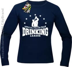 Official Polish Team Drinking League - Longsleeve męski granat