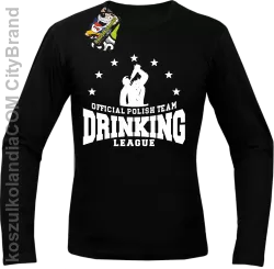 Official Polish Team Drinking League - Longsleeve męski czarny 