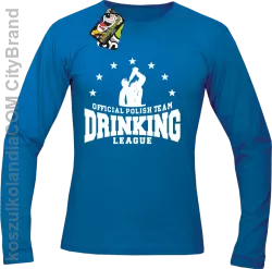 Official Polish Team Drinking League - Longsleeve męski niebieski