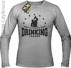 Official Polish Team Drinking League - Longsleeve męski melanż 