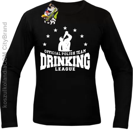 Official Polish Team Drinking League - Longsleeve męski 