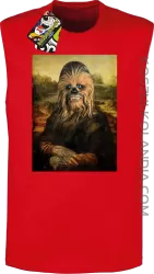 Mona Lisa Chewbacca CZUBAKA - Bezrękawnik męski czerwony 