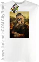 Mona Lisa Chewbacca CZUBAKA - Bezrękawnik męski biały 