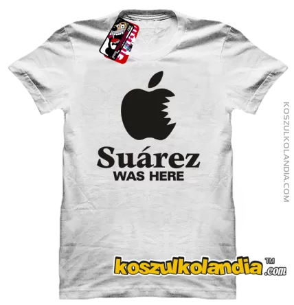 Suárez was here tshirt - koszulka męska
