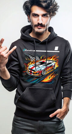  Turbo Blazeee Speed Vibes CAR AESTHETICS - bluza męska z kapturem